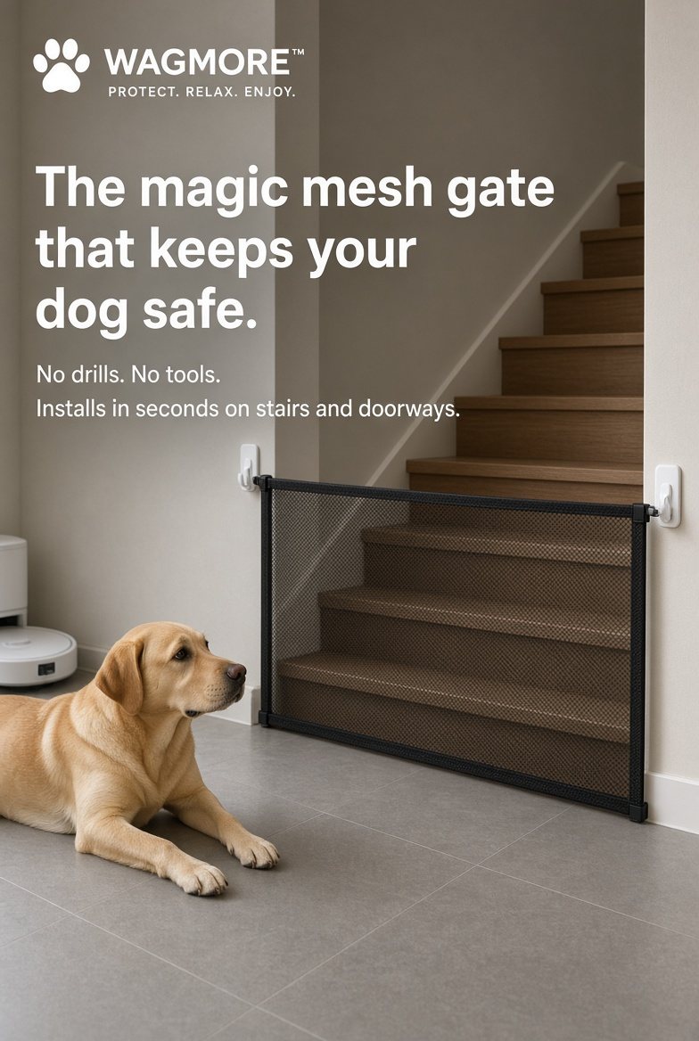 PawGate™ Barrera Portátil de Seguridad para Mascotas